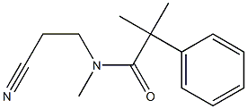 N-(2-cyanoethyl)-N,2-dimethyl-2-phenylpropanamide Structure