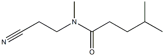 N-(2-cyanoethyl)-N,4-dimethylpentanamide Struktur