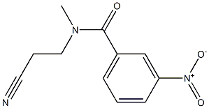 N-(2-cyanoethyl)-N-methyl-3-nitrobenzamide 结构式