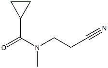 N-(2-cyanoethyl)-N-methylcyclopropanecarboxamide 结构式