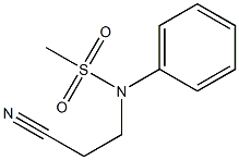 N-(2-cyanoethyl)-N-phenylmethanesulfonamide 结构式
