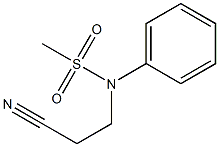 N-(2-cyanoethyl)-N-phenylmethanesulfonamide Struktur