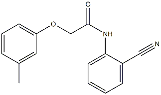 N-(2-cyanophenyl)-2-(3-methylphenoxy)acetamide Structure