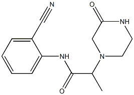 N-(2-cyanophenyl)-2-(3-oxopiperazin-1-yl)propanamide Structure