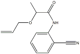 N-(2-cyanophenyl)-2-(prop-2-en-1-yloxy)propanamide Structure