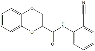 N-(2-cyanophenyl)-2,3-dihydro-1,4-benzodioxine-2-carboxamide Structure