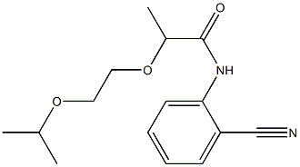 N-(2-cyanophenyl)-2-[2-(propan-2-yloxy)ethoxy]propanamide Structure