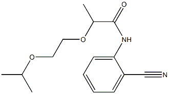 N-(2-cyanophenyl)-2-[2-(propan-2-yloxy)ethoxy]propanamide 结构式