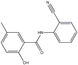 N-(2-cyanophenyl)-2-hydroxy-5-methylbenzamide Struktur