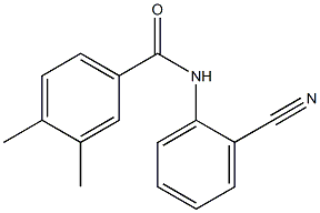 N-(2-cyanophenyl)-3,4-dimethylbenzamide Struktur