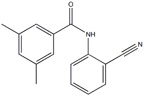 N-(2-cyanophenyl)-3,5-dimethylbenzamide 结构式