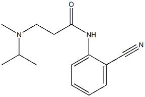 N-(2-cyanophenyl)-3-[methyl(propan-2-yl)amino]propanamide Struktur