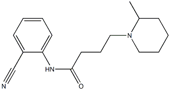 N-(2-cyanophenyl)-4-(2-methylpiperidin-1-yl)butanamide 结构式