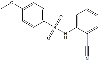 N-(2-cyanophenyl)-4-methoxybenzene-1-sulfonamide Struktur