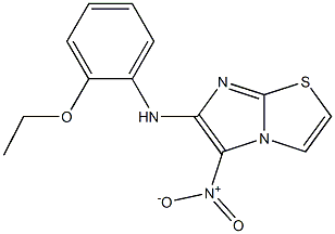 N-(2-ethoxyphenyl)-5-nitroimidazo[2,1-b][1,3]thiazol-6-amine,,结构式