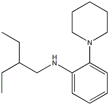 N-(2-ethylbutyl)-2-(piperidin-1-yl)aniline Struktur