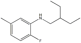 N-(2-ethylbutyl)-2-fluoro-5-methylaniline Structure