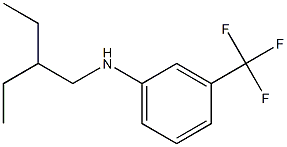 N-(2-ethylbutyl)-3-(trifluoromethyl)aniline 化学構造式