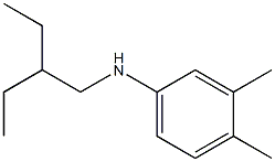 N-(2-ethylbutyl)-3,4-dimethylaniline Structure