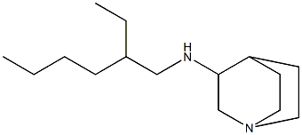 N-(2-ethylhexyl)-1-azabicyclo[2.2.2]octan-3-amine 结构式
