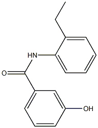 N-(2-ethylphenyl)-3-hydroxybenzamide 结构式