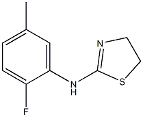 N-(2-fluoro-5-methylphenyl)-4,5-dihydro-1,3-thiazol-2-amine Struktur