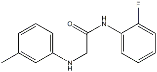 N-(2-fluorophenyl)-2-[(3-methylphenyl)amino]acetamide Struktur