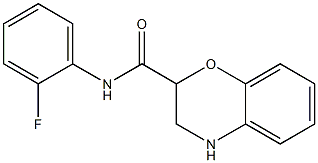 N-(2-fluorophenyl)-3,4-dihydro-2H-1,4-benzoxazine-2-carboxamide Struktur