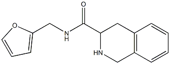 N-(2-furylmethyl)-1,2,3,4-tetrahydroisoquinoline-3-carboxamide,,结构式