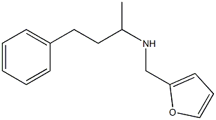 N-(2-furylmethyl)-N-(1-methyl-3-phenylpropyl)amine Structure