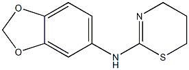 N-(2H-1,3-benzodioxol-5-yl)-5,6-dihydro-4H-1,3-thiazin-2-amine 化学構造式