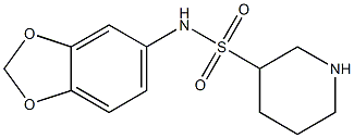 N-(2H-1,3-benzodioxol-5-yl)piperidine-3-sulfonamide Struktur