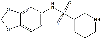 N-(2H-1,3-benzodioxol-5-yl)piperidine-3-sulfonamide Structure