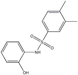 N-(2-hydroxyphenyl)-3,4-dimethylbenzene-1-sulfonamide 结构式