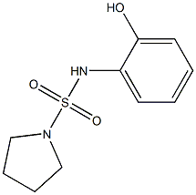 N-(2-hydroxyphenyl)pyrrolidine-1-sulfonamide Struktur