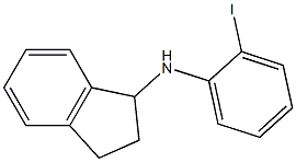 N-(2-iodophenyl)-2,3-dihydro-1H-inden-1-amine Struktur