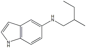 N-(2-methylbutyl)-1H-indol-5-amine,,结构式
