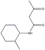 N-(2-methylcyclohexyl)-3-oxobutanamide,,结构式