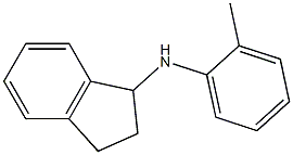 N-(2-methylphenyl)-2,3-dihydro-1H-inden-1-amine 结构式