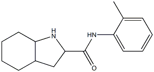 N-(2-methylphenyl)octahydro-1H-indole-2-carboxamide 结构式