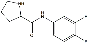 N-(3,4-difluorophenyl)pyrrolidine-2-carboxamide Structure