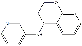 N-(3,4-dihydro-2H-1-benzopyran-4-yl)pyridin-3-amine Struktur