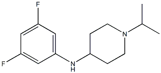 N-(3,5-difluorophenyl)-1-(propan-2-yl)piperidin-4-amine Structure