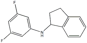 N-(3,5-difluorophenyl)-2,3-dihydro-1H-inden-1-amine Struktur
