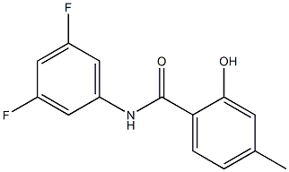 N-(3,5-difluorophenyl)-2-hydroxy-4-methylbenzamide Structure