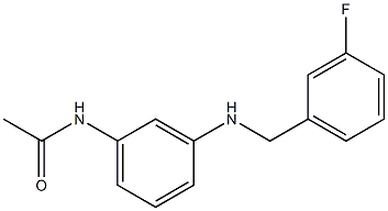 N-(3-{[(3-fluorophenyl)methyl]amino}phenyl)acetamide Structure