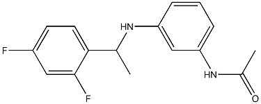 N-(3-{[1-(2,4-difluorophenyl)ethyl]amino}phenyl)acetamide Structure