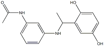 N-(3-{[1-(2,5-dihydroxyphenyl)ethyl]amino}phenyl)acetamide Structure