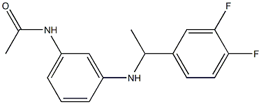 N-(3-{[1-(3,4-difluorophenyl)ethyl]amino}phenyl)acetamide Struktur