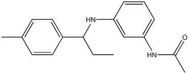  N-(3-{[1-(4-methylphenyl)propyl]amino}phenyl)acetamide